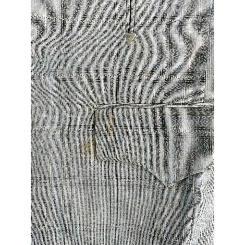 Vintage H Bar C Ranchwear Sport Coat Mens 42R Beige Plaid Western Jacket USA